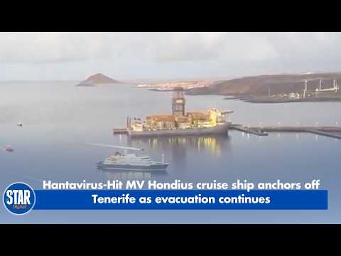 Hantavirus Hit MV Hondius Anchors Off Tenerife as Evacuation Continues