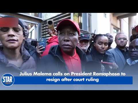 Julius Malema calls on President Ramaphosa to resign after court ruling