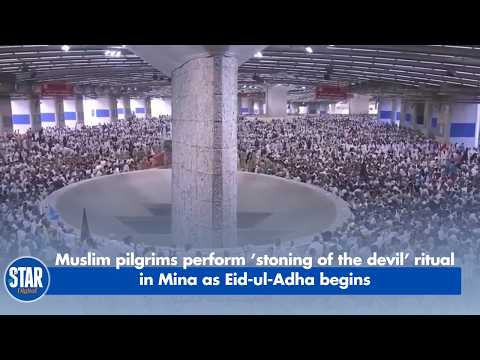 Muslim pilgrims perform ‘stoning of the devil’ ritual in Mina as Eid-ul ...