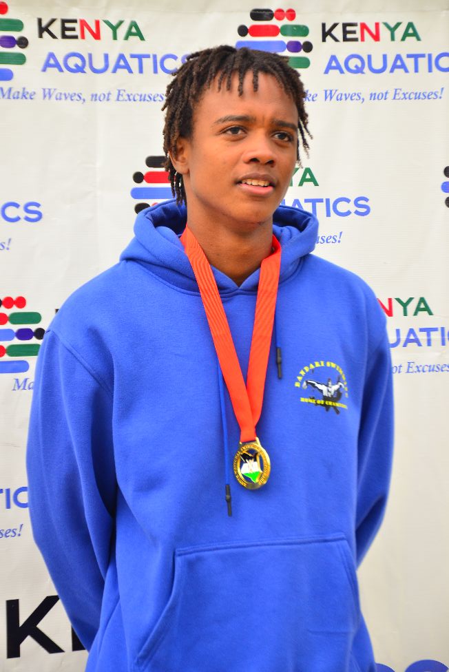 National team swimmer Stephen Ndegwa