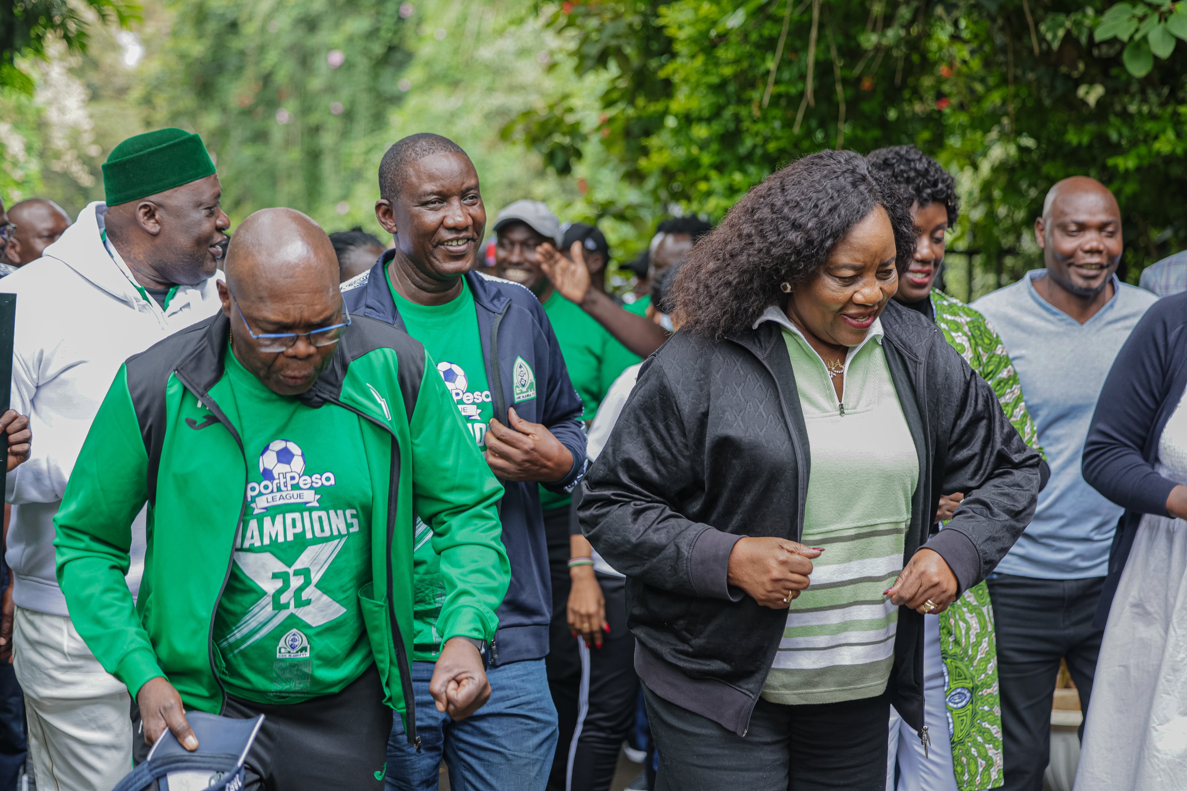 Gor presents KPL trophy to Mama Ida Odinga