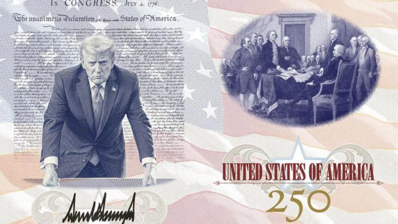 Trump's face is added to select passports for 250th birthday