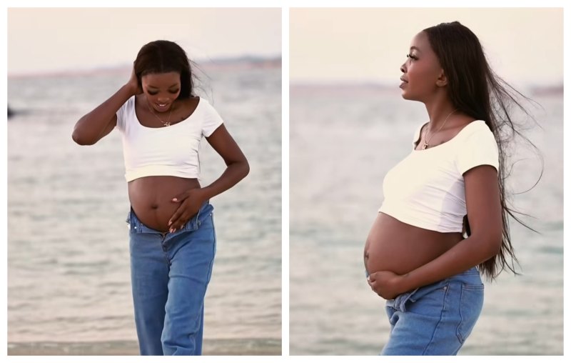 Watch: Content Creator Akoko Val Reveals Second Pregnancy