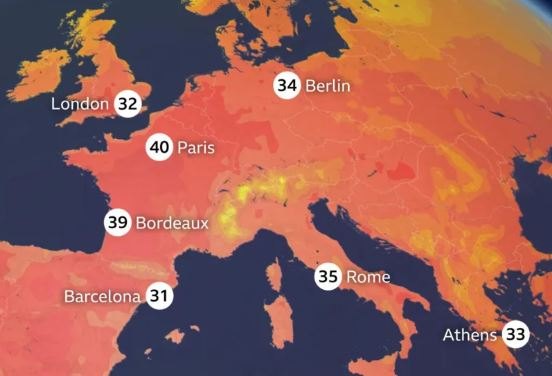 Power outages hit France as record heatwave set to peak