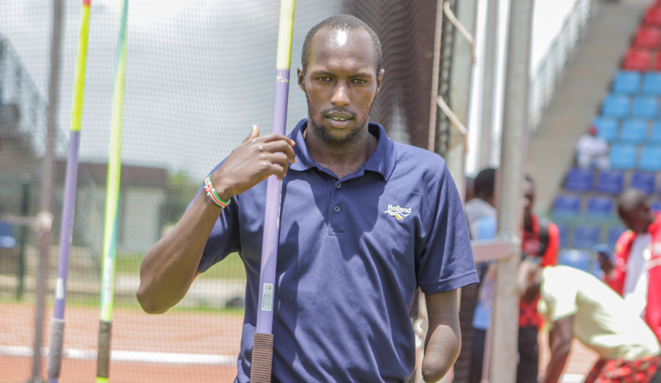 Para athlete javelin thrower Nathan Kemboi/ TEDDY MULEI