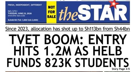 News Brief: TVET boom as entry hit 1.2m