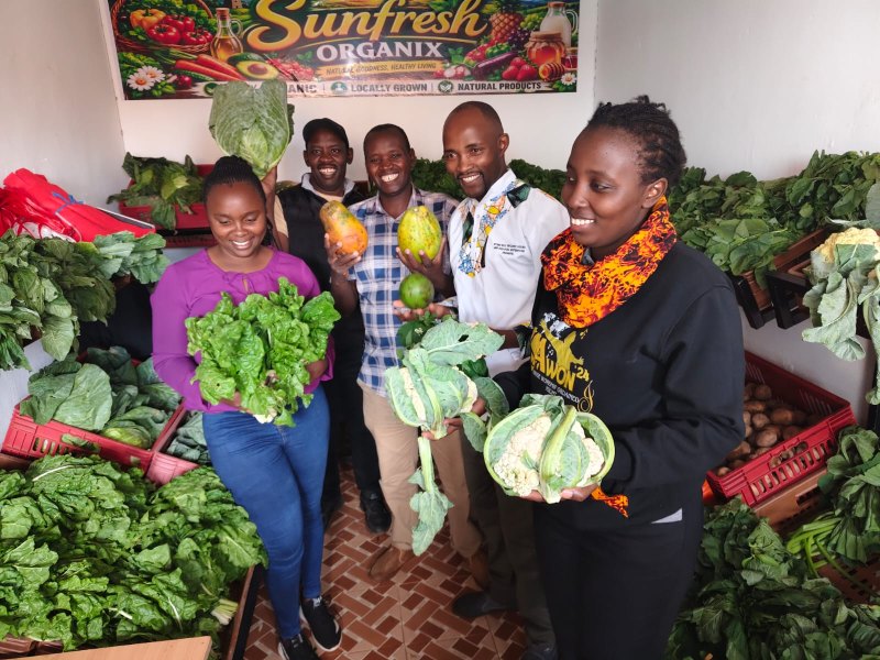 Nyeri youth open first organic produce shop
