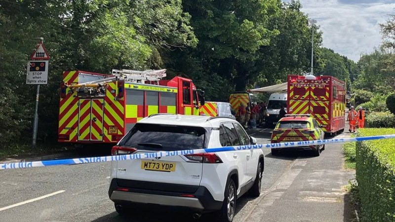 One dead and child injured as train hits car