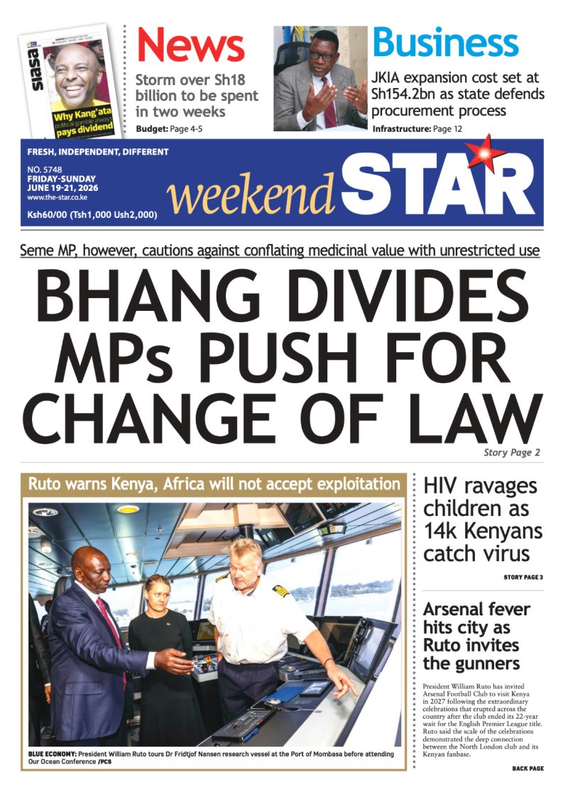 Briefs: Bhang divides MPs push for change of law
