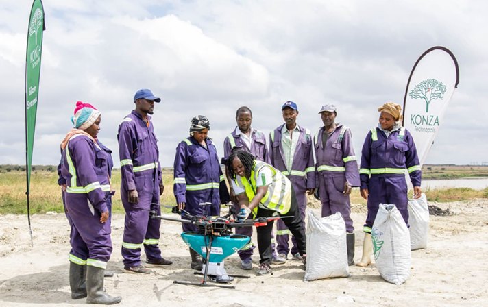 Konza uses drones to restore 1,000 acres of degraded land