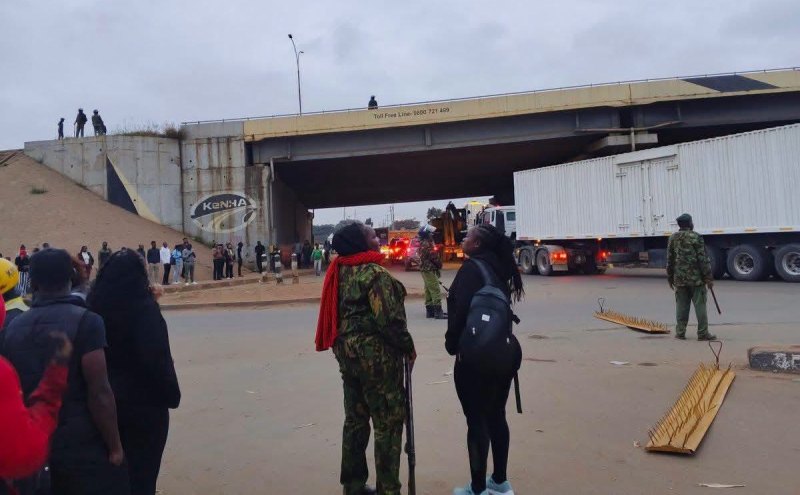 Police Block Mombasa Road, Waiyaki Way, and Thika Road