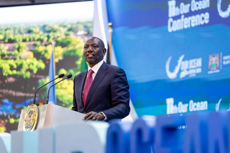 Ruto calls for bold global action to protect oceans