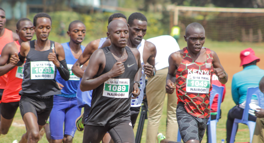 Athletes compete in the men's 5,000m/ TEDDY MULEI