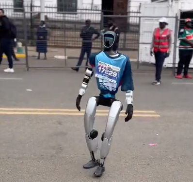 Robot joins runners at Nairobi City Marathon