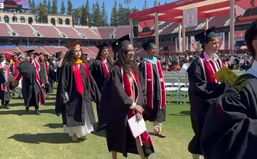 Dozens walk out as Google boss addresses graduates