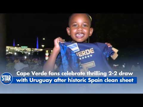 Cape Verde fans celebrates thrilling 2 2 draw with Uruguay after historic Spain clean sheet