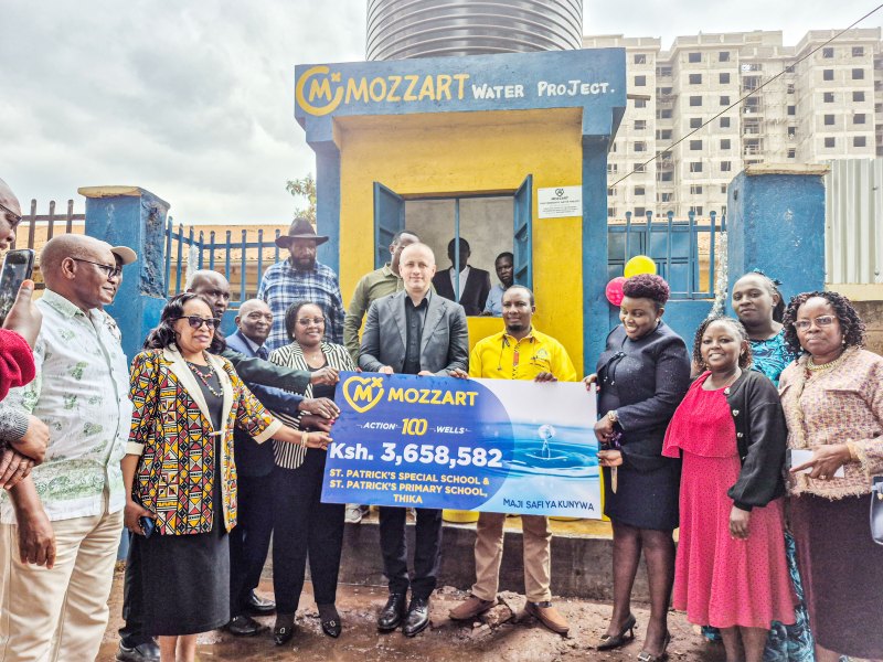 Mozzart Kenya launches borehole at St. Patrick’s Special School, Thika
