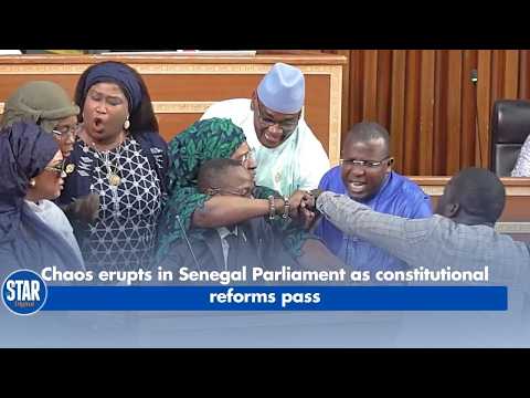 Chaos Erupts in Senegal Parliament as Constitutional Reforms Pass