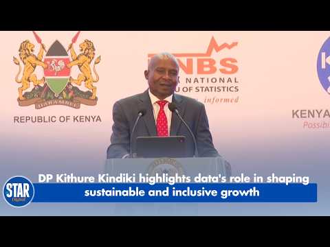 Deputy president Kithure Kindiki says data is key to sustainable development.