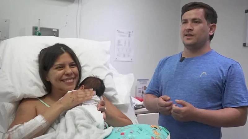 Mum of newborn rescued from Venezuela rubble tells BBC baby motivated her to survive