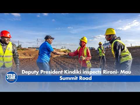 DP Kithure Kindiki pledges support for skilled youth during Rironi–Mau Summit Road Inspection