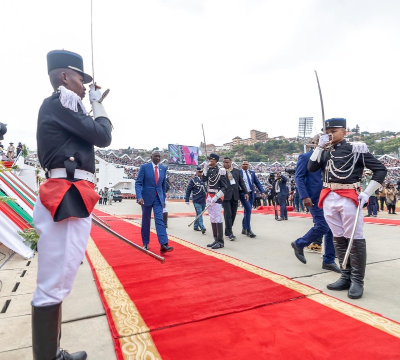 [PHOTOS] Ruto attends Madagascar's 66th Independence Day celebrations