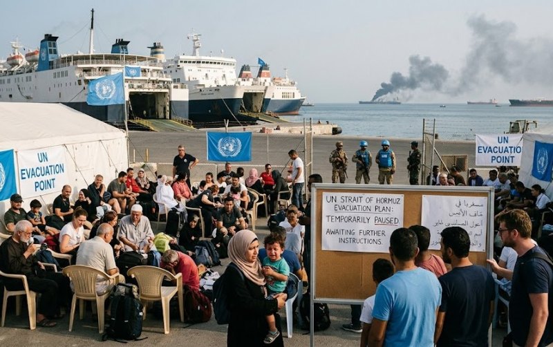UN pauses Strait of Hormuz evacuation plan after cargo ship attacked