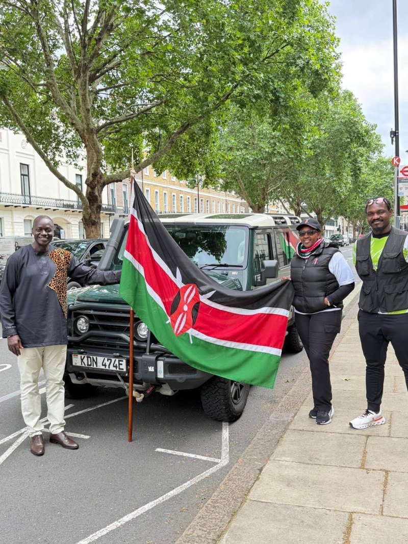 Kenyan duo complete 45,470km road trip to London