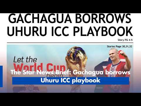 Gachagua borrows Uhuru ICC playbook