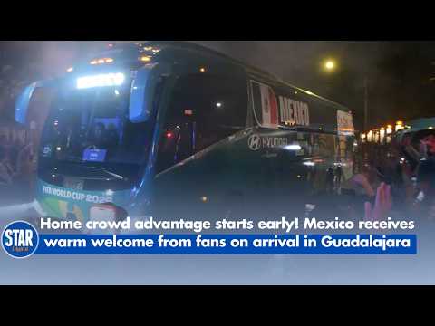 Home crowd advantage starts early! Mexico receives warm welcome from fans on arrival in Guadalajara