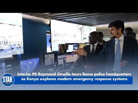 Interior PS Raymond Omollo tours Rome police headquarters as Kenya explores modern emergency respons