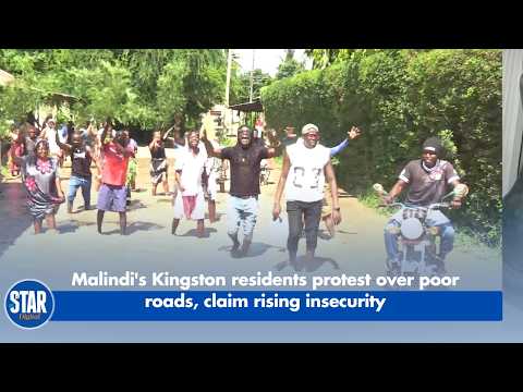 Malindi's Kingston residents protest over poor roads, claim rising insecurity