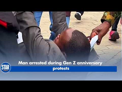 Man arrested during Gen Z anniversary protests
