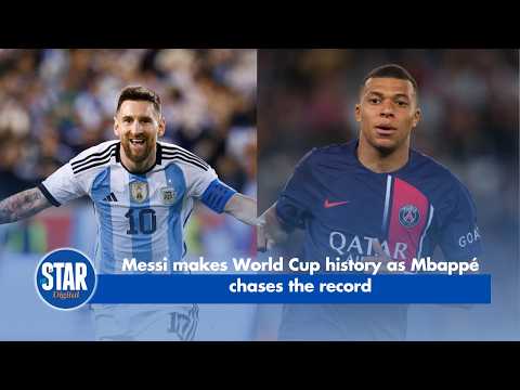 Messi makes World Cup history as Mbappé chases the record