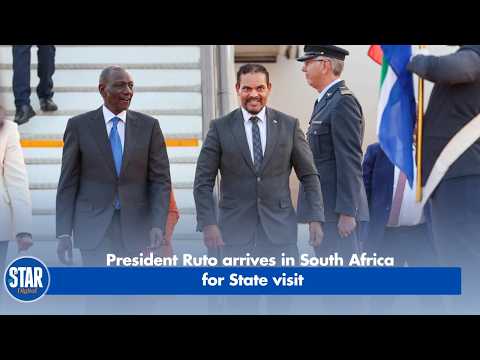 President Ruto arrives in South Africa for State visit