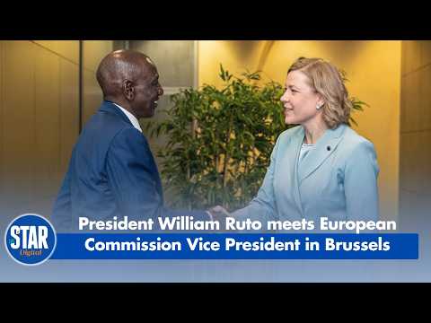 President William Ruto meets European Commission Vice President in Brussels