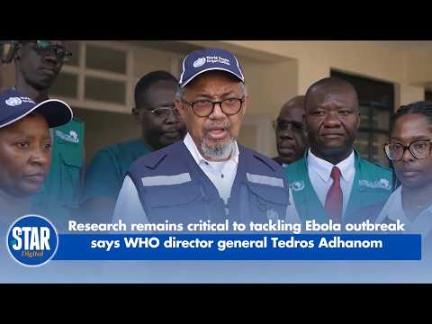 Research remains critical to tackling Ebola outbreak says WHO director general Tedros Adhanom