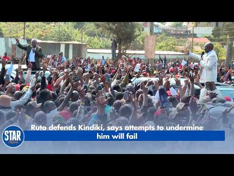 Ruto defends Kindiki, says attempts to undermine him will fail