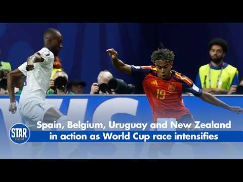 Spain, Belgium, Uruguay and New Zealand in action as World Cup race intensifies