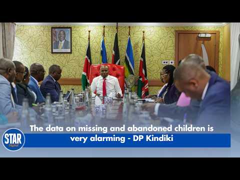 The data on missing and abandoned children is very alarming   DP Kindiki