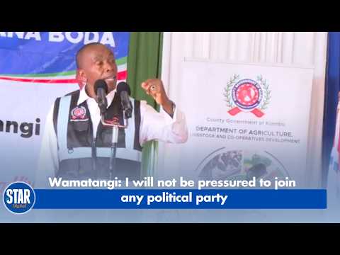 Wamatangi:I will not be pressured to join any political party