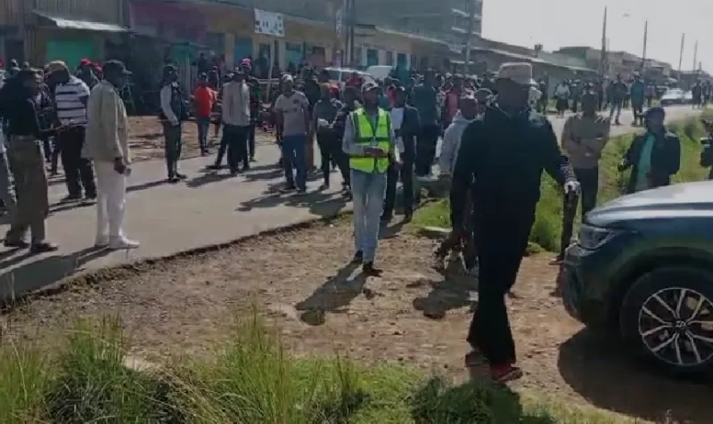 Vehicle entry triggers brief standoff at Ol Kalou polling centre