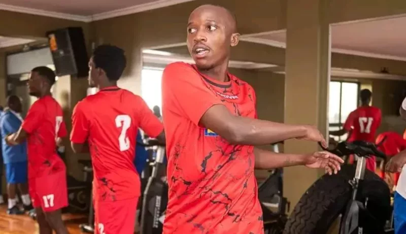 AFC Leopards captain Kayci Odhiambo at the gym/HANDOUT