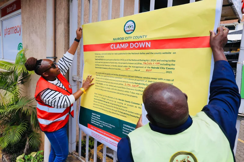 Sakaja unleashes auctioneers on land rates defaulters