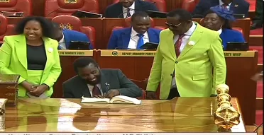 DCP's Sammy Kamau sworn in as Ol Kalou MP