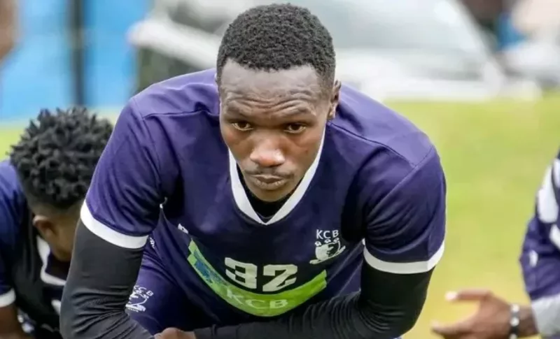 Sportpesa Premier League 'defender of the year' Jimmy Owili in KCB colours/HANDOUT