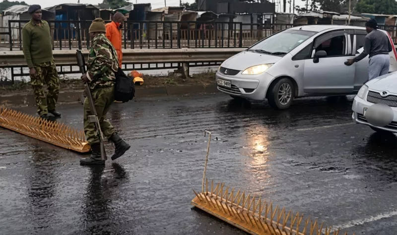 City roads where cops have mounted checkpoints