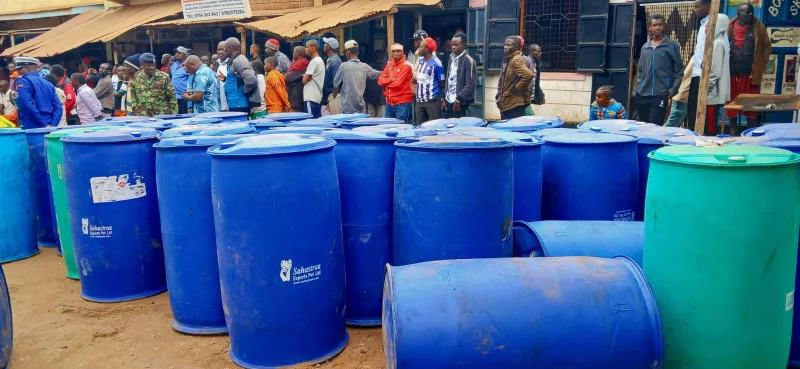Police seize suspected Sh45m ethanol cargo near Namanga border