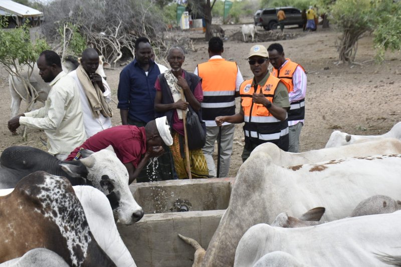 NDMA commissions rehabilitated Arera borehole, to strengthen drought resilience