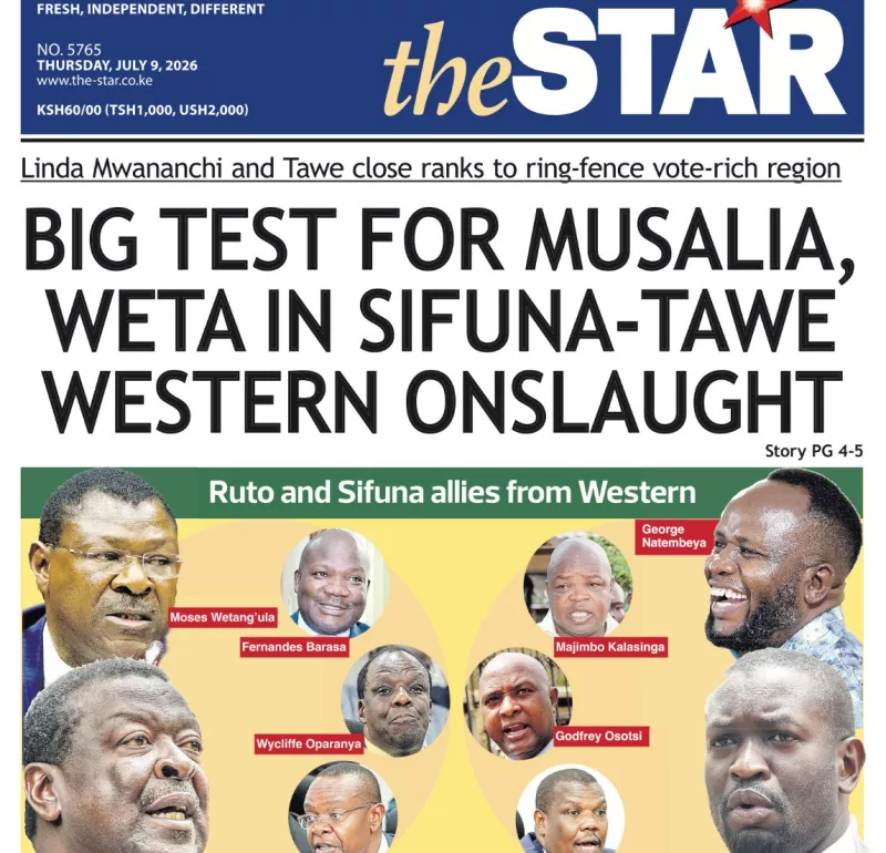 Big test for Weta in Sifuna-Natembeya Western onslaught